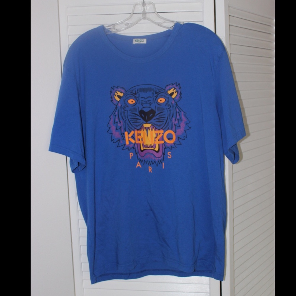 Blue Kenzo Tiger T-Shirt